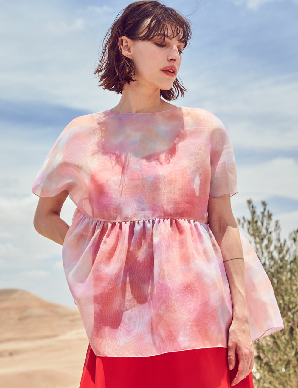 SEI SHEER TOP