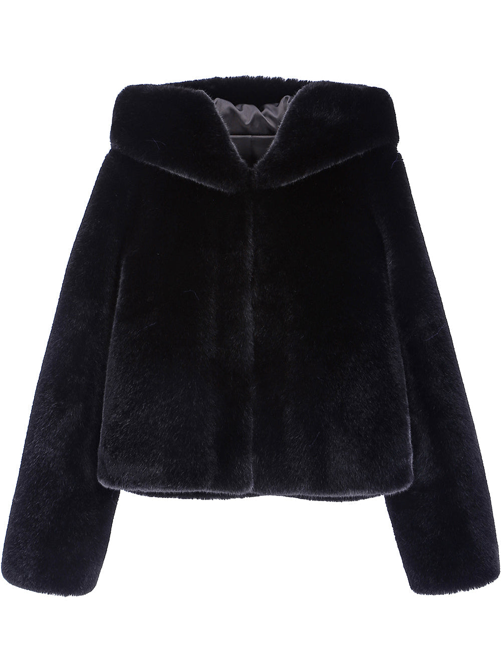 [REFURB] FAUX FUR BIEN HOODED SHORT JACKET