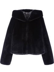 [REFURB] FAUX FUR BIEN HOODED SHORT JACKET