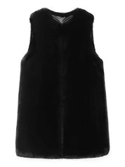 [REFURB] FAUX FUR KUN LONG VEST