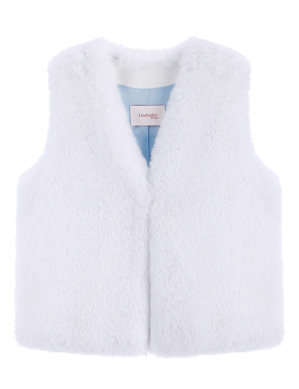 FAUX FUR MORI V-NECK VEST