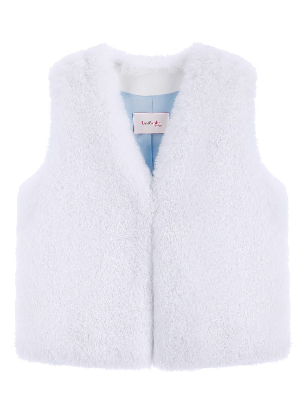 FAUX FUR MORI V-NECK VEST