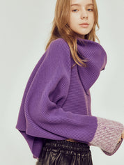 KNIT POBI BUTTERFLY SLEEVE SWEAT