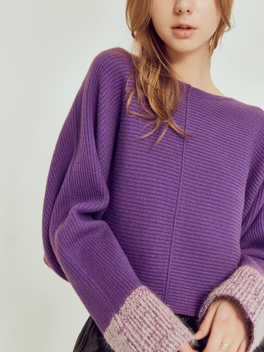 KNIT POBI BUTTERFLY SLEEVE SWEAT