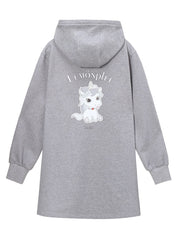 [REFURB] UNDI PRINT HOODED SWEATDRESS