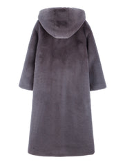 [REFURB] FAUX FUR LAON HOODED MAXI COAT