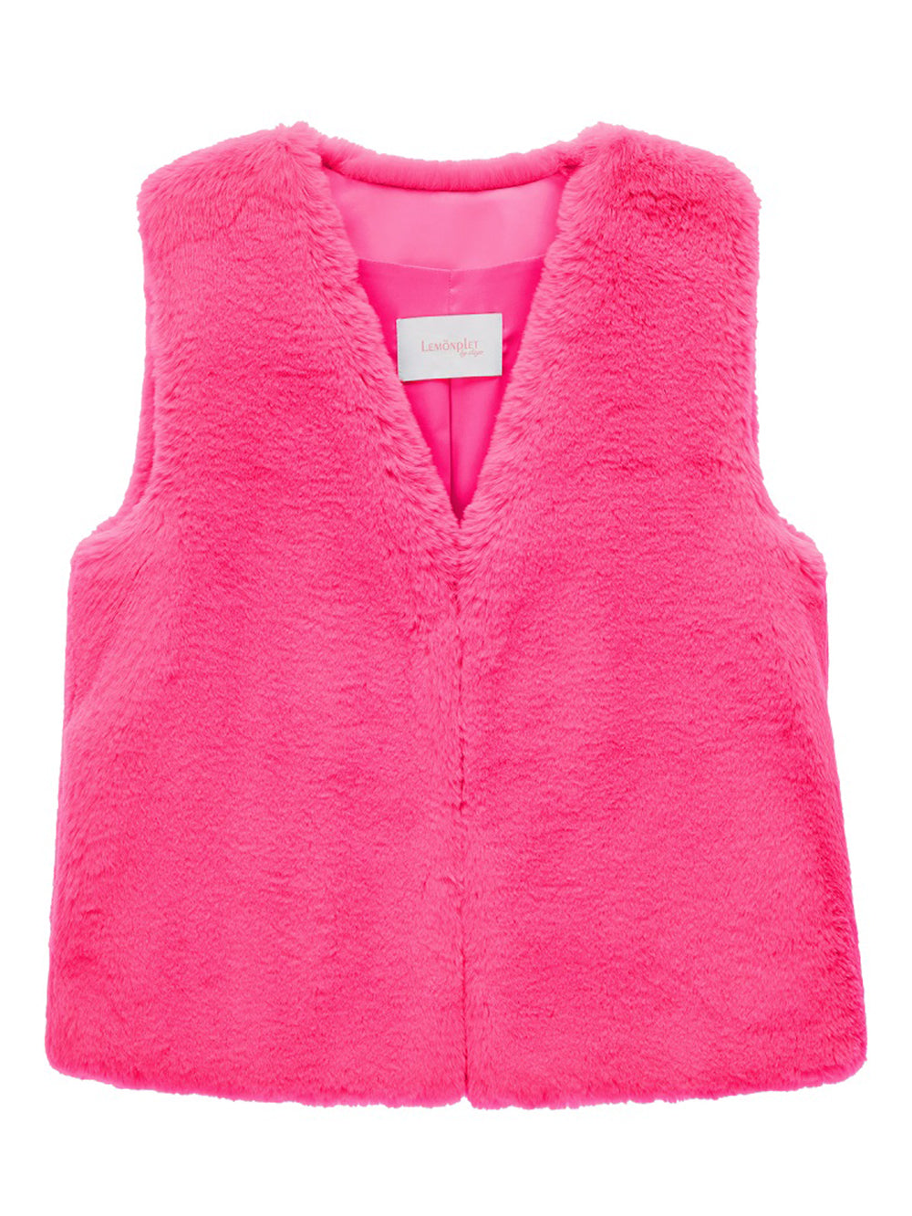 FAUX FUR MORI V-NECK VEST