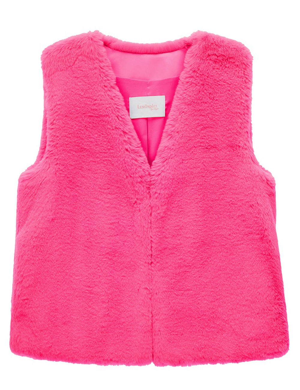 FAUX FUR MORI V-NECK VEST