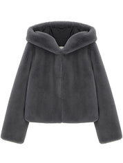 [REFURB] FAUX FUR BIEN HOODED SHORT JACKET