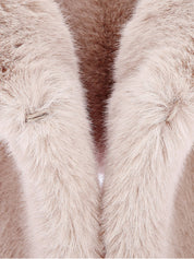 [REFURB] FAUX FUR HORI HOODED SCARF