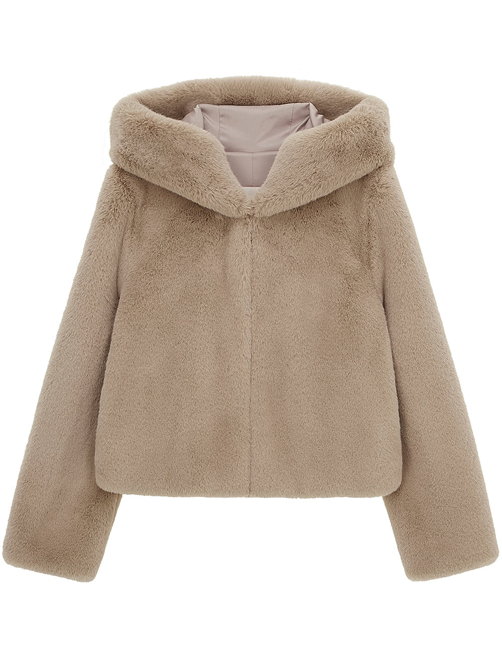 [REFURB] FAUX FUR BIEN HOODED SHORT JACKET