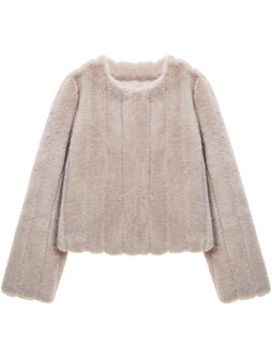 FAUX FUR JUE SHORT JACKET