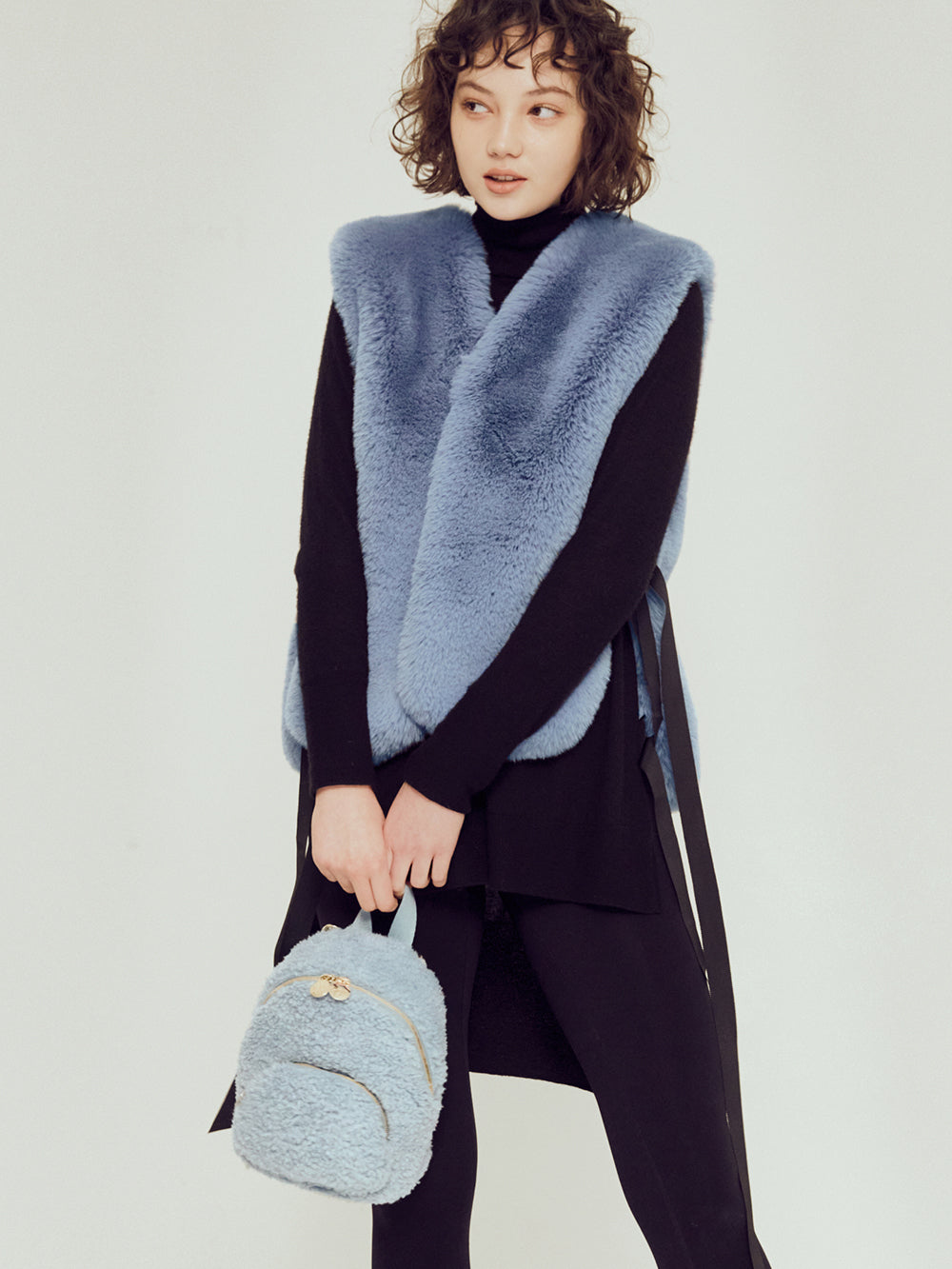 SIGNATURE LINE] FAUX FUR ADORA MINI BACKPACK – Lemönplet