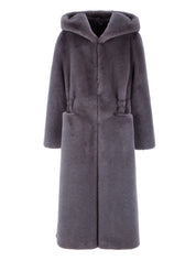 [REFURB] FAUX FUR LAON HOODED MAXI COAT