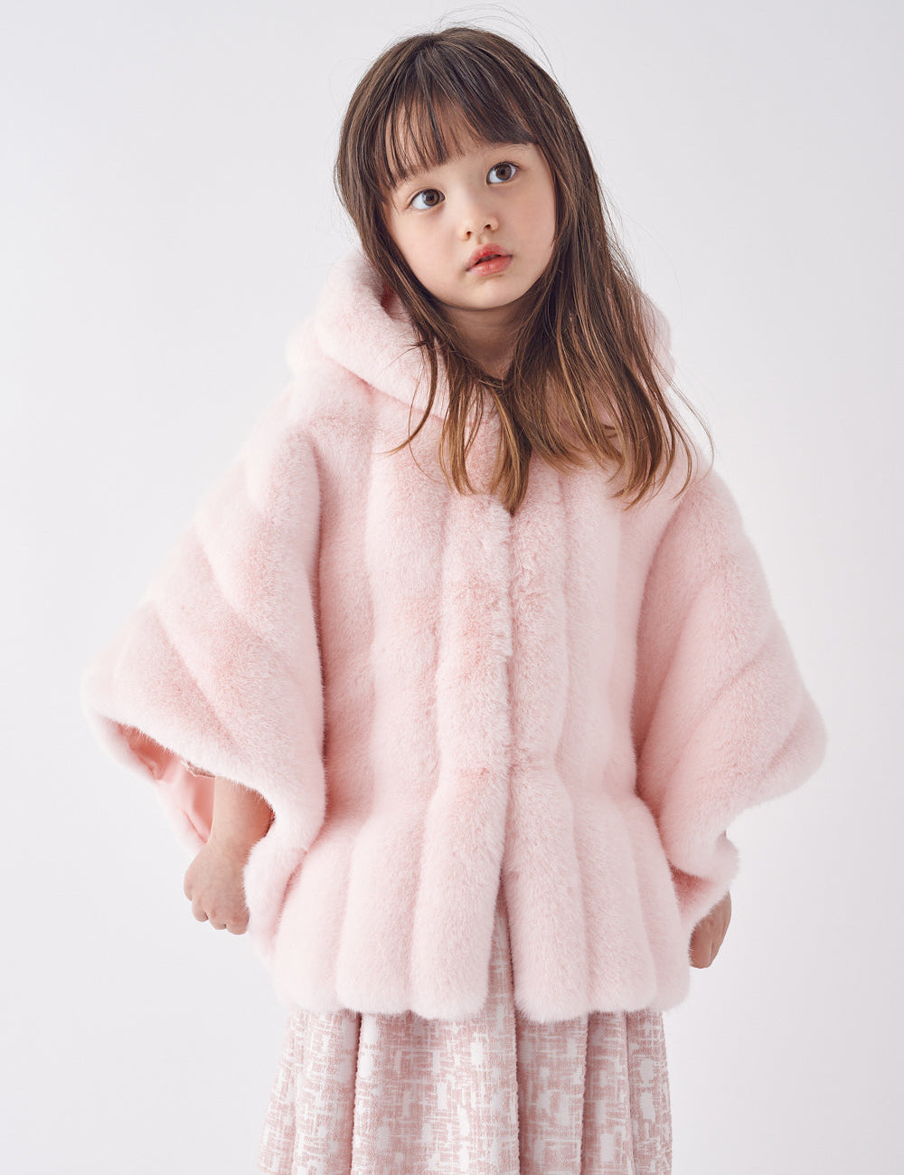 [REFURB] KIDS FAUX FUR HE PONCHO