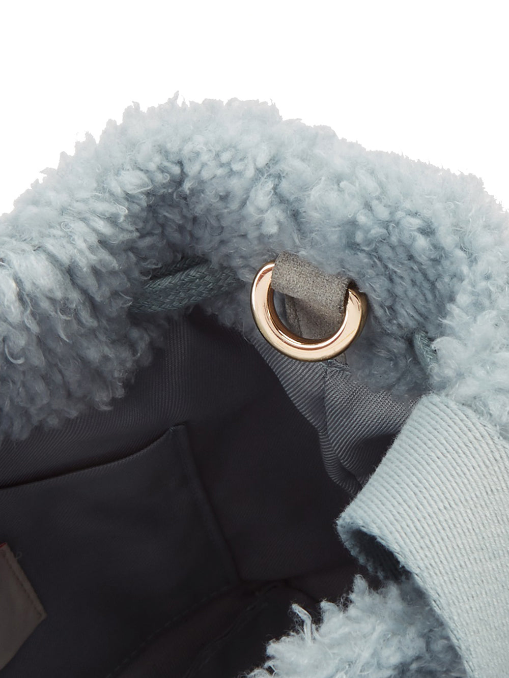 FAUX FUR BÉNÉ BUCKET BAG