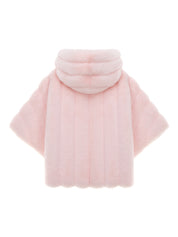 KIDS FAUX FUR HE PONCHO