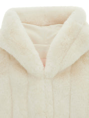 KIDS FAUX FUR HE PONCHO