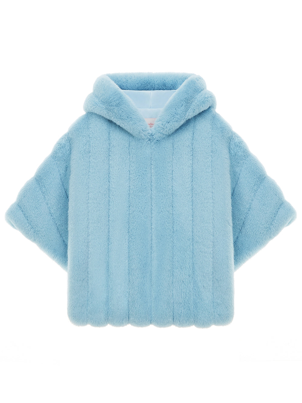 KIDS FAUX FUR HE PONCHO