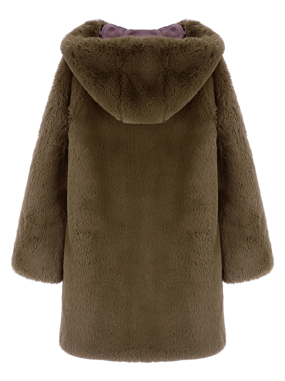 ジャケット・アウター Lemonplet FAUX FUR LOMPER HOODED COAT Lemonplet(レモンプレット)｜FAUX FUR LAON HOODED MAXI COAT/BEIGE の