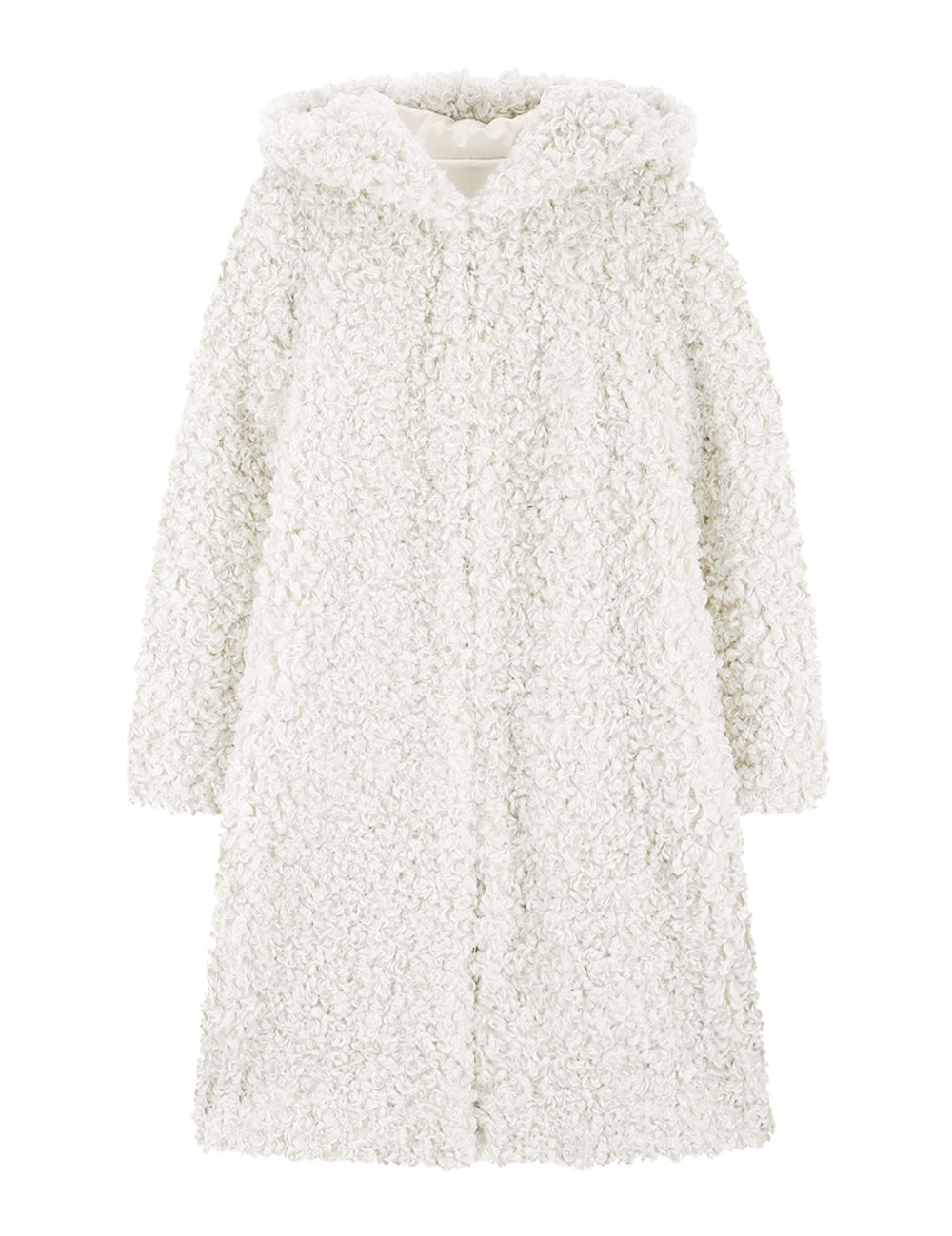 FAUX FUR EVER LONG HOODED COAT