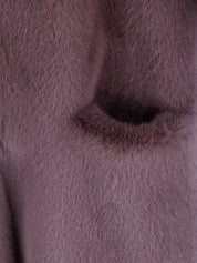 FAUX FUR LAON HOODED MAXI COAT