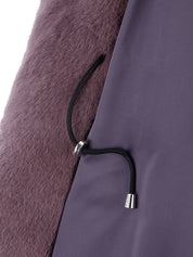 FAUX FUR LAON HOODED MAXI COAT