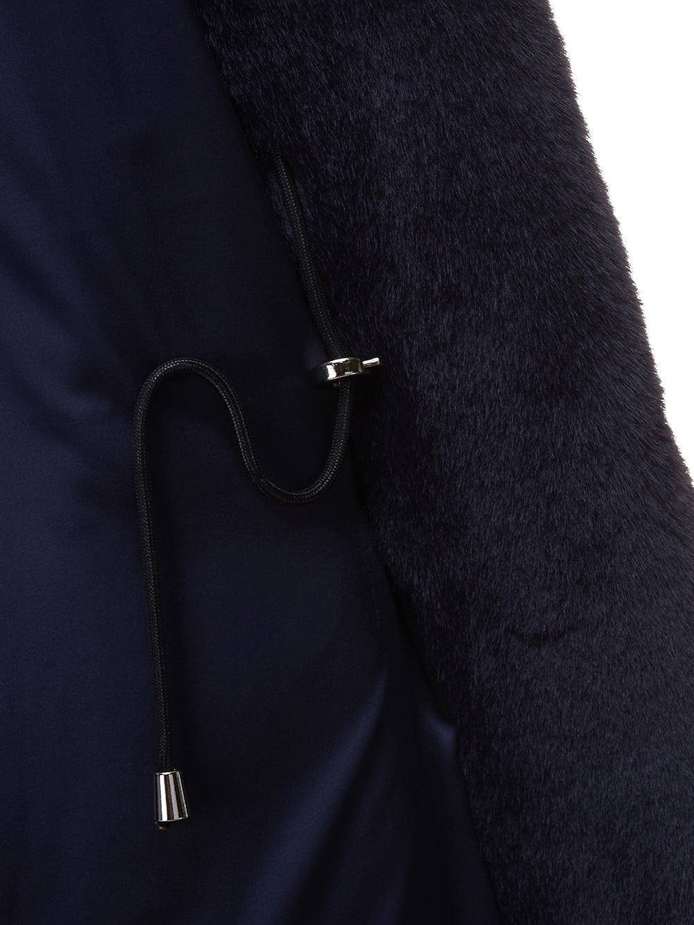 FAUX FUR LAON HOODED MAXI COAT