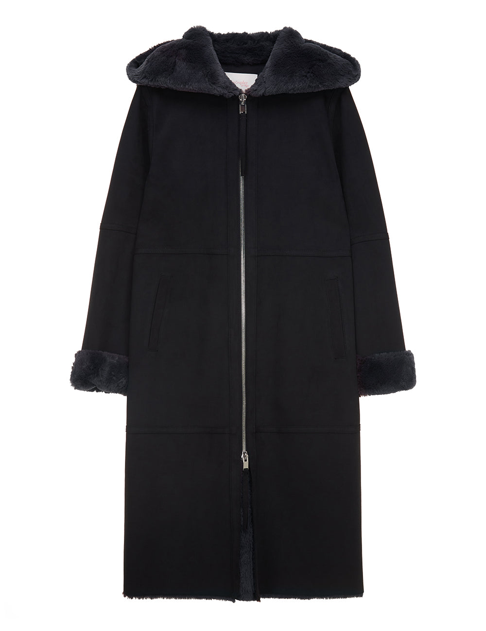 FAUX FUR LOMPER HOODED COAT