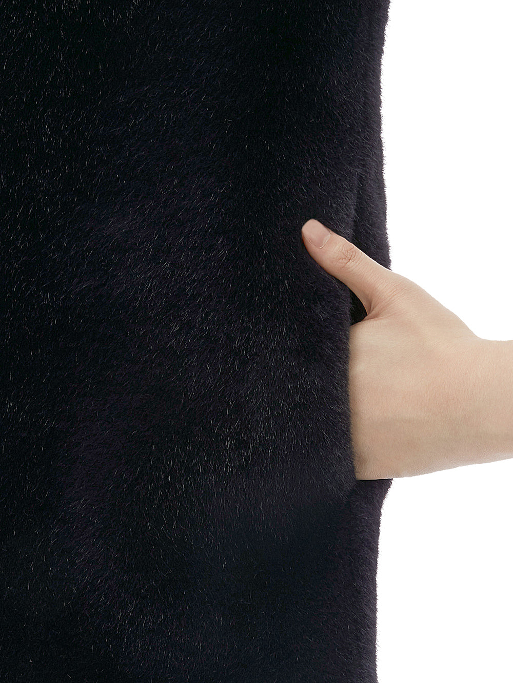 FAUX FUR BIEN HOODED JACKET