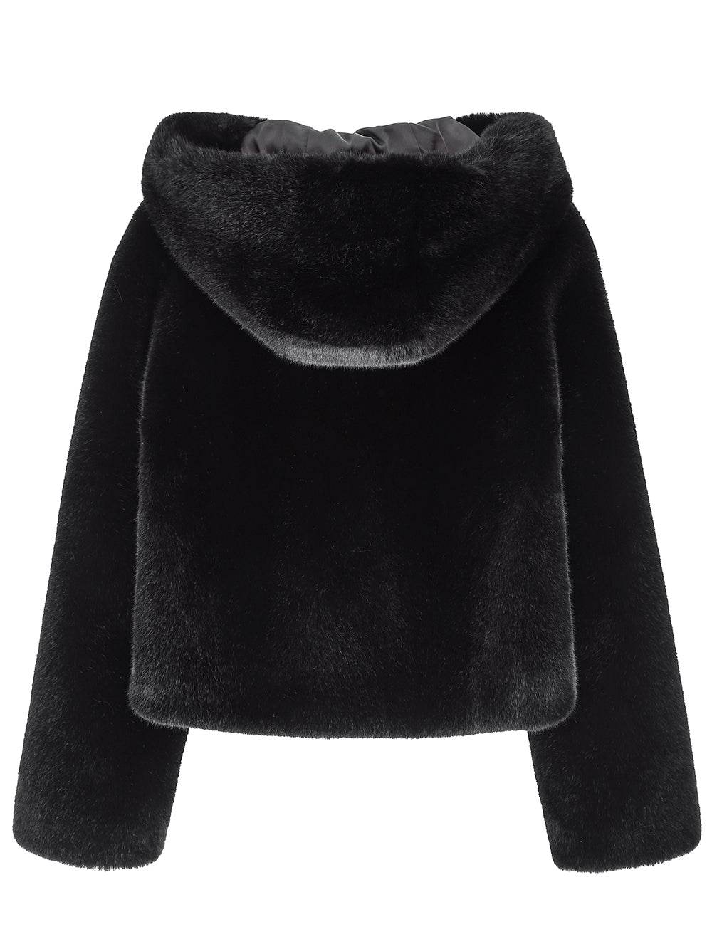 SIGNATURE LINE] FAUX FUR BIEN HOODED SHORT JACKET – Lemönplet