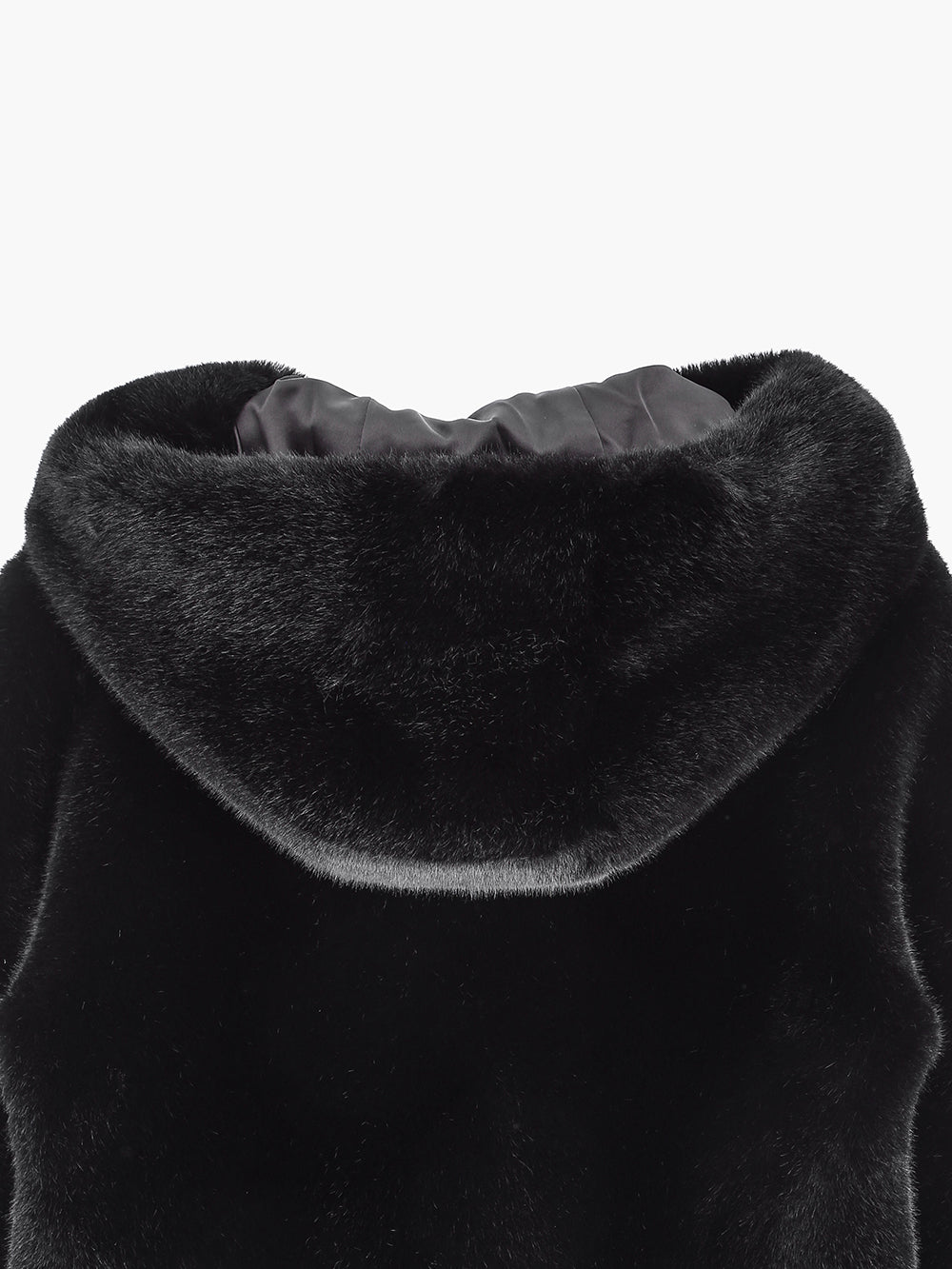 SIGNATURE LINE] FAUX FUR BIEN HOODED SHORT JACKET – Lemönplet