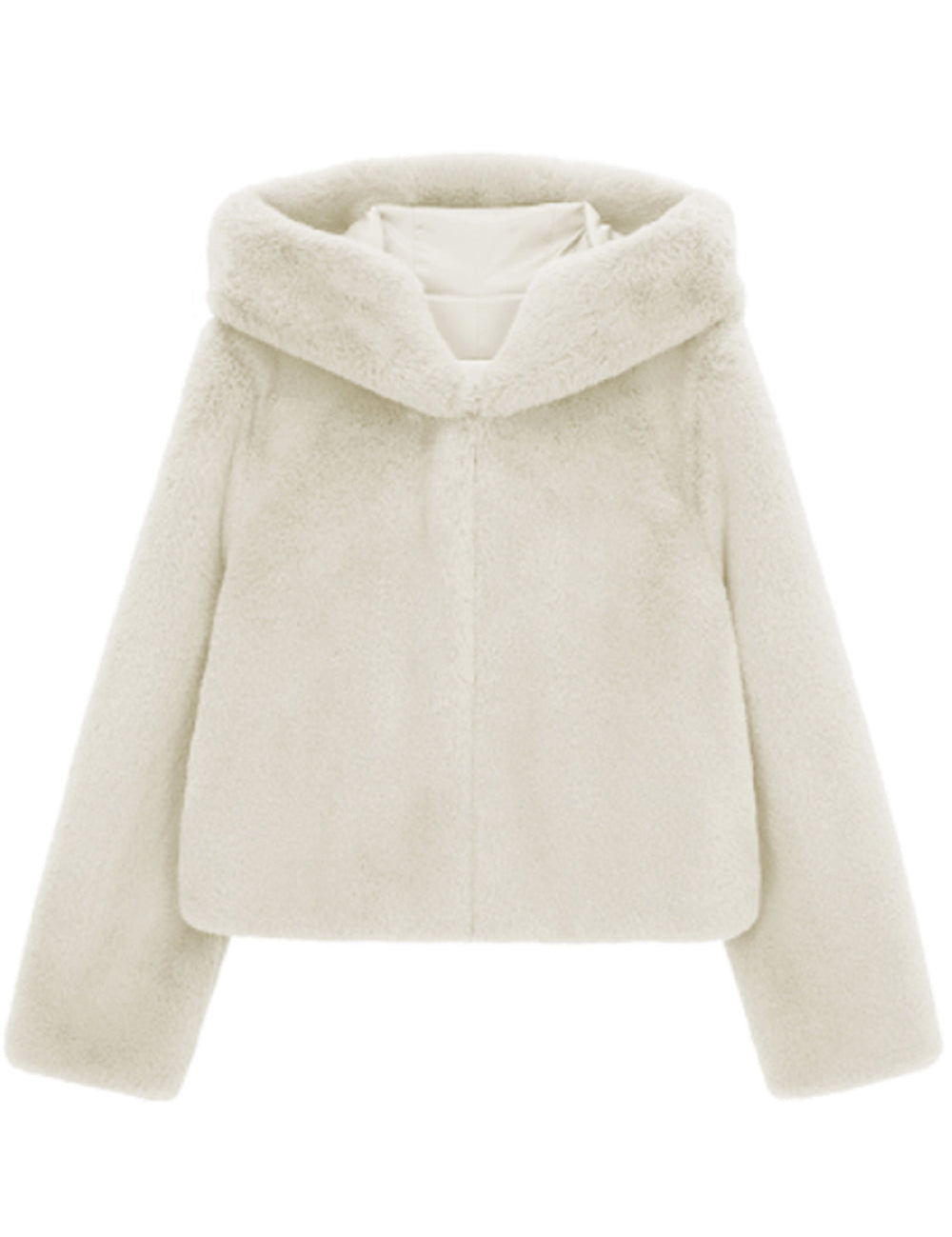 [REFURB] FAUX FUR BIEN HOODED SHORT JACKET