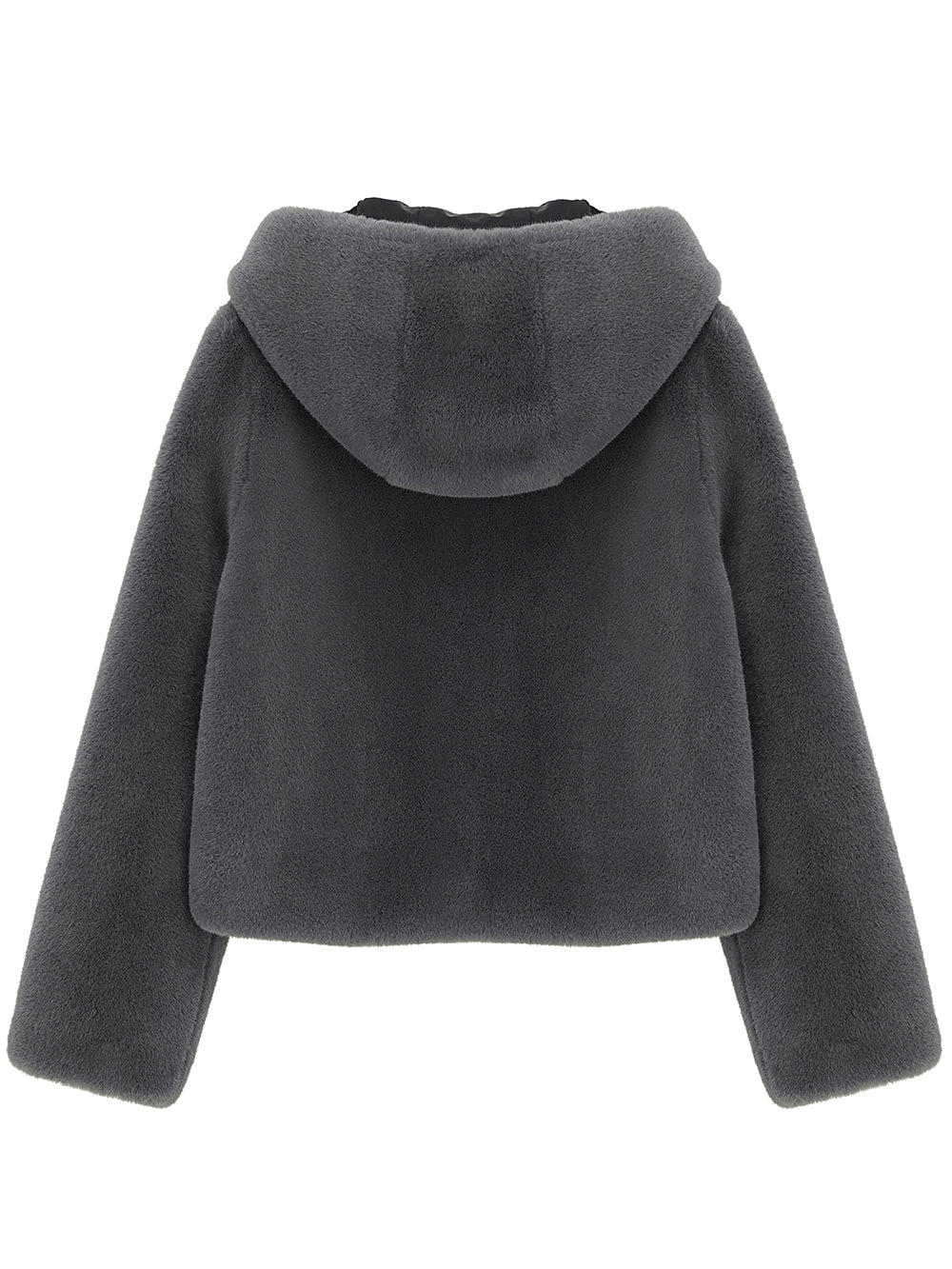 SIGNATURE LINE] FAUX FUR BIEN HOODED SHORT JACKET – Lemönplet