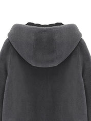 FAUX FUR BIEN HOODED SHORT JACKET