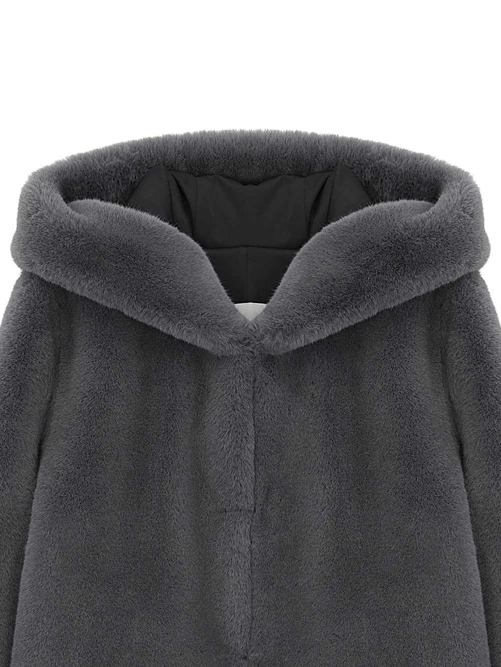 SIGNATURE LINE] FAUX FUR BIEN HOODED SHORT JACKET – Lemönplet