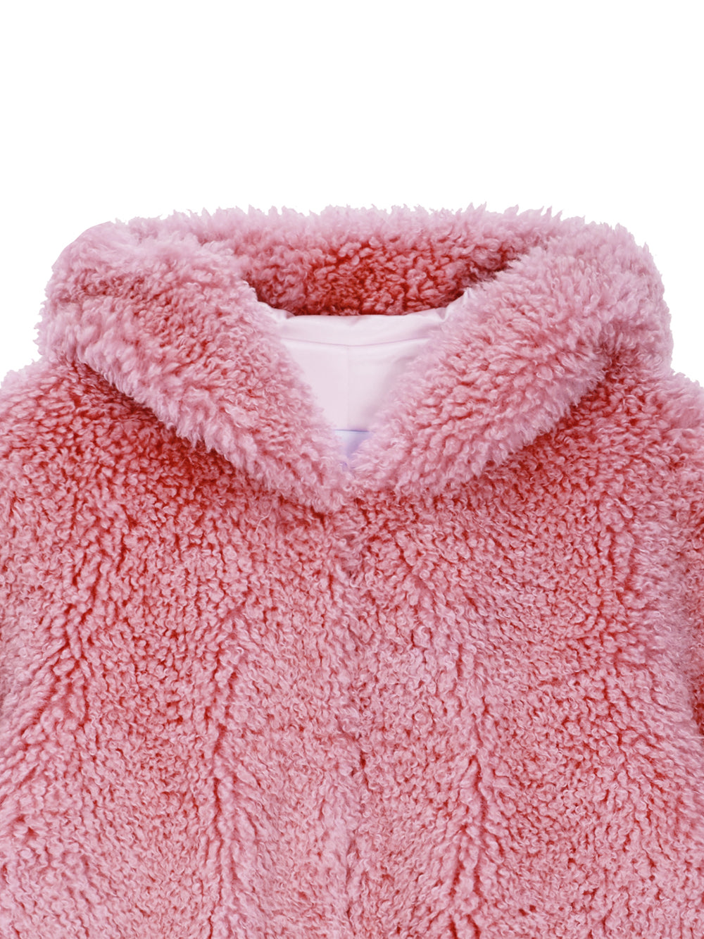 FAUX FUR BIEN HOODED SHORT JACKET