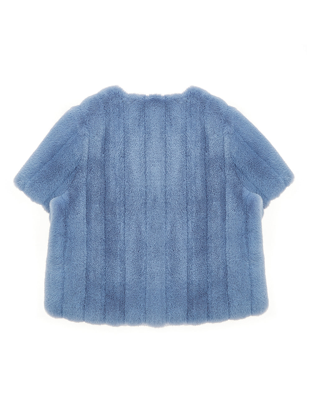 FAUX FUR HALF SLEEVED JACKET