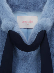 FAUX FUR HALF SLEEVED JACKET