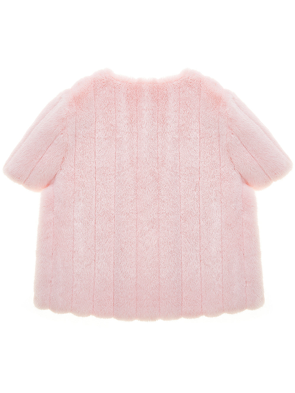 FAUX FUR HALF SLEEVED JACKET