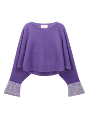 KNIT POBI BUTTERFLY SLEEVE SWEAT