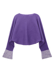 KNIT POBI BUTTERFLY SLEEVE SWEAT