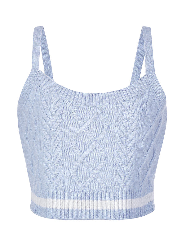 KNIT SEIRA STRAP TOP