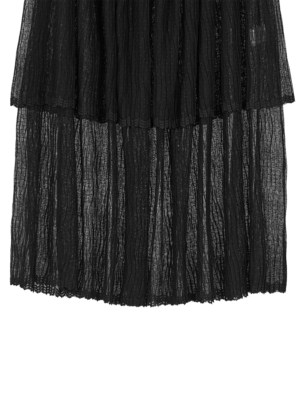 NIA LONG-LENGTH PLEATED SKIRT