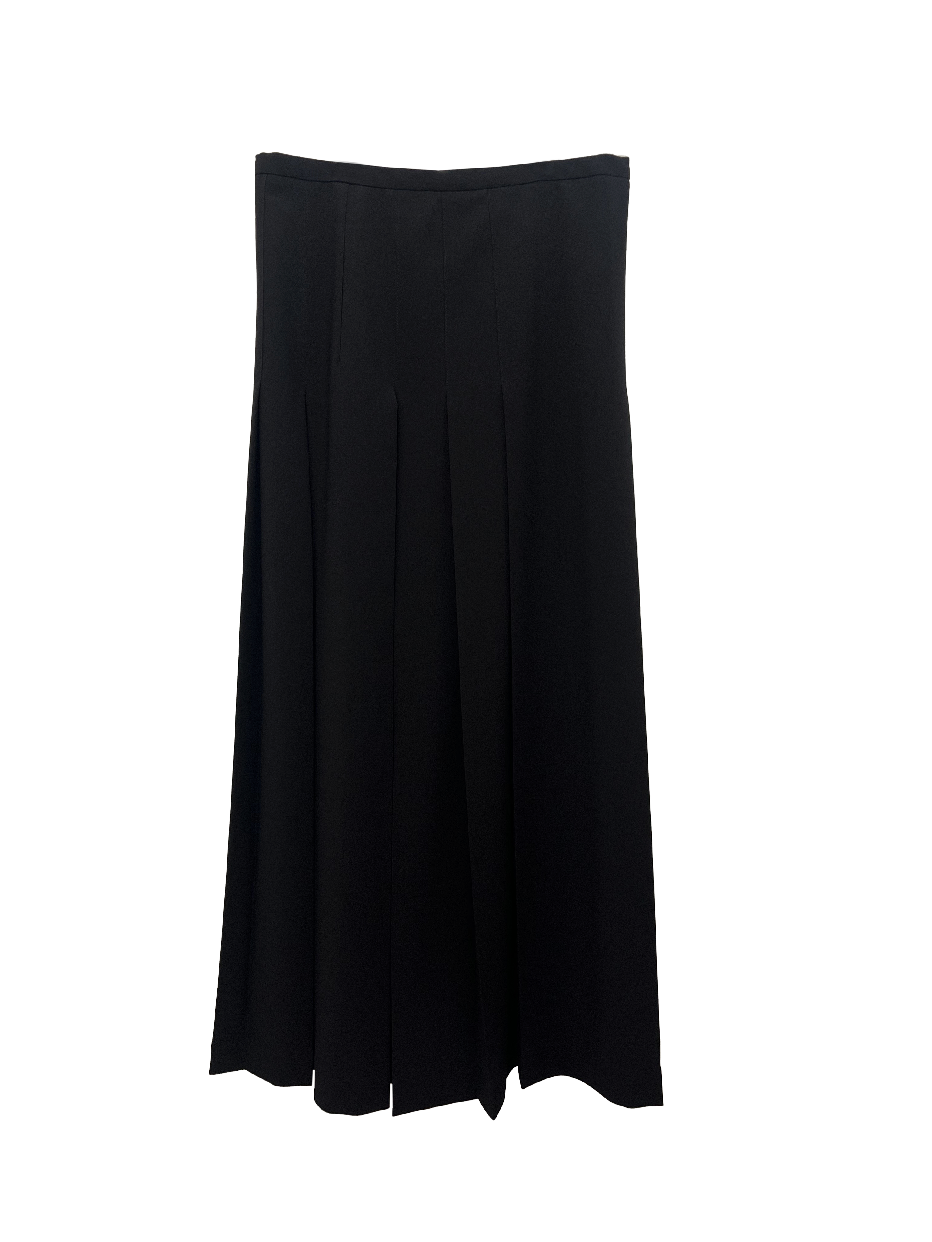 HICKORY PLEATED WRAP SKIRT