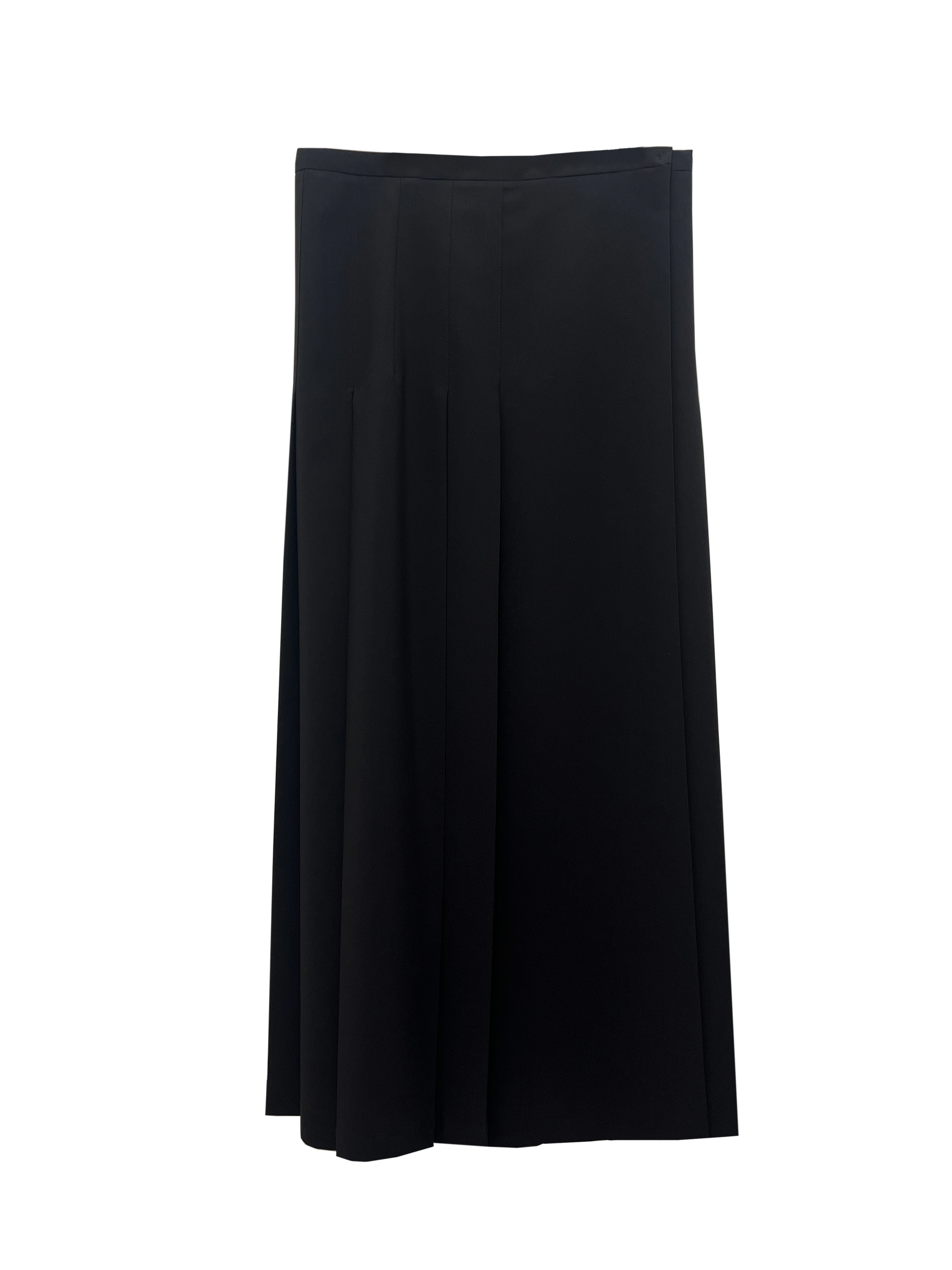 HICKORY PLEATED WRAP SKIRT