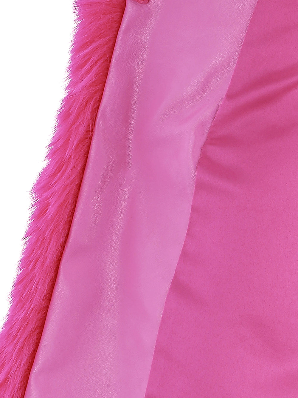 FAUX FUR TIED KITTEN RIBBON VEST