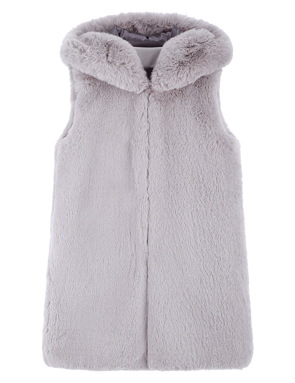 FAUX FUR CUPID HOODED VEST