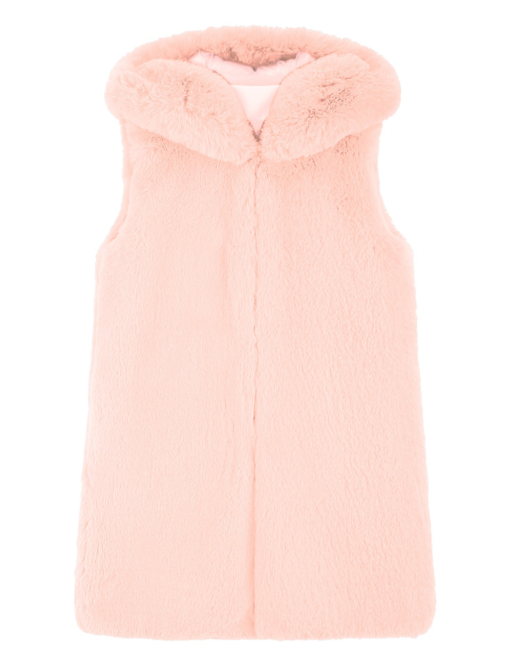 FAUX FUR CUPID HOODED VEST