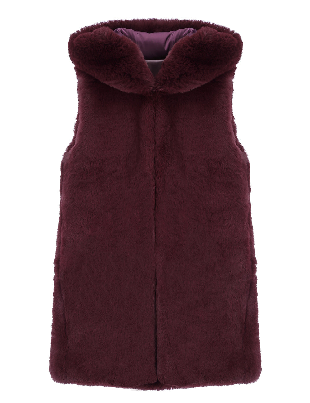 FAUX FUR CUPID HOODED VEST